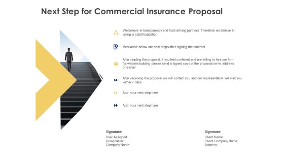 Next Step For Commercial Insurance Proposal Ppt Powerpoint Presentation Model Example Next Step For Commercial Insurance Proposal Ppt Powerpoint Presentation Model Example