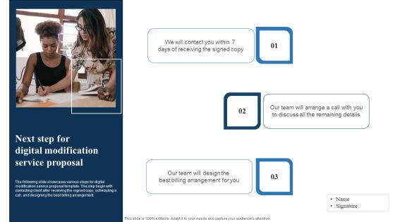 Next Step For Digital Modification Service Proposal Background PDF Next Step For Digital Modification Service Proposal Background PDF