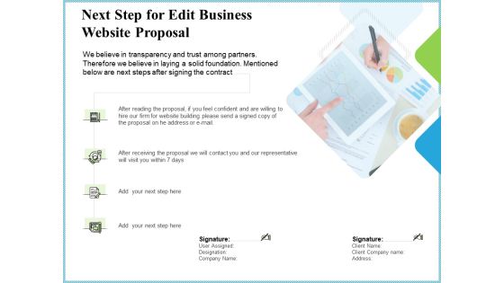 Next Step For Edit Business Website Proposal Ppt Portfolio Next Step For Edit Business Website Proposal Ppt Portfolio