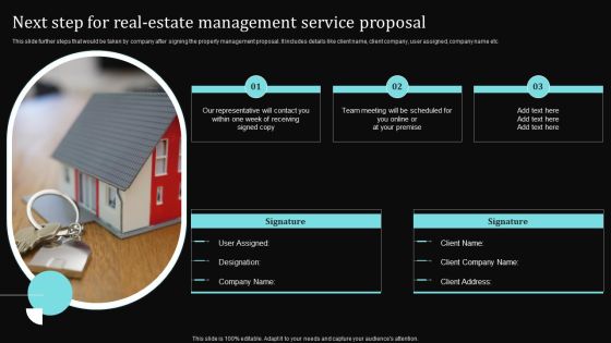 Next Step For Real Estate Management Service Proposal Ppt Icon Slideshow PDF Next Step For Real Estate Management Service Proposal Ppt Icon Slideshow PDF