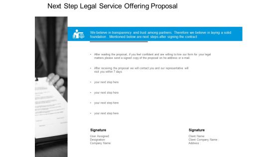 Next Step Service Offering Proposal Ppt PowerPoint Presentation Inspiration Graphic Images