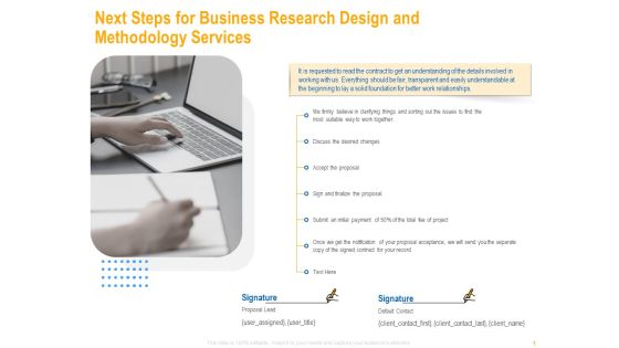 Next Steps For Business Research Design And Methodology Services Inspiration PDF Next Steps For Business Research Design And Methodology Services Inspiration PDF