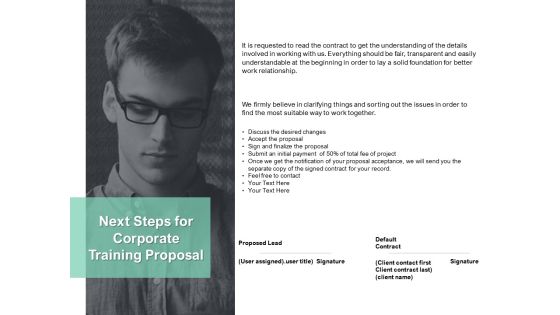Next Steps For Corporate Training Proposal Ppt PowerPoint Presentation Infographics Templates Next Steps For Corporate Training Proposal Ppt PowerPoint Presentation Infographics Templates