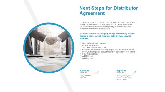 Next Steps For Distributor Agreement Communication Ppt PowerPoint Presentation Templates Next Steps For Distributor Agreement Communication Ppt PowerPoint Presentation Templates