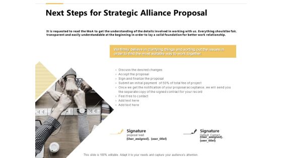Next Steps For Strategic Alliance Proposal Ppt PowerPoint Presentation Ideas Aids Next Steps For Strategic Alliance Proposal Ppt PowerPoint Presentation Ideas Aids