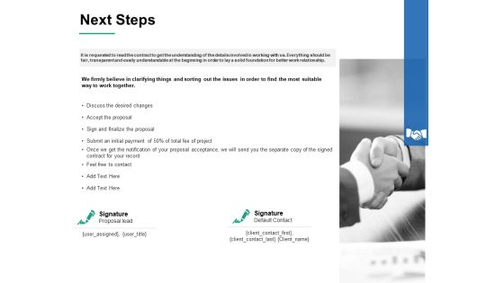 Next Steps Ppt PowerPoint Presentation Outline Slide