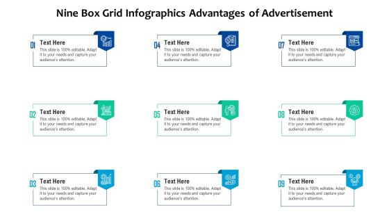 Nine Box Grid Infographics Advantages Of Advertisement Ppt PowerPoint Presentation Diagram Templates PDF Nine Box Grid Infographics Advantages Of Advertisement Ppt PowerPoint Presentation Diagram Templates PDF