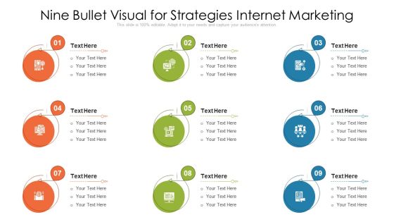 Nine Bullet Visual For Strategies Internet Marketing Ppt PowerPoint Presentation File Designs PDF Nine Bullet Visual For Strategies Internet Marketing Ppt PowerPoint Presentation File Designs PDF