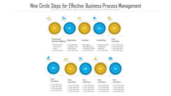 Nine Circle Steps For Effective Business Process Management Ppt PowerPoint Presentation File Visual Aids PDF Nine Circle Steps For Effective Business Process Management Ppt PowerPoint Presentation File Visual Aids PDF