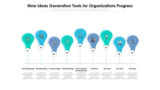 Nine Ideas Generation Tools For Organizations Progress Ppt PowerPoint Presentation File Example PDF Nine Ideas Generation Tools For Organizations Progress Ppt PowerPoint Presentation File Example PDF