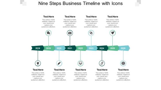 Nine Steps Business Timeline With Icons Ppt PowerPoint Presentation Slides Information Nine Steps Business Timeline With Icons Ppt PowerPoint Presentation Slides Information