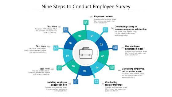 Nine Steps To Conduct Employee Survey Ppt PowerPoint Presentation File Samples PDF Nine Steps To Conduct Employee Survey Ppt PowerPoint Presentation File Samples PDF