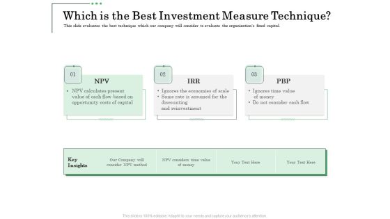 Non Current Assets Reassessment Which Is The Best Investment Measure Technique Portrait PDF Non Current Assets Reassessment Which Is The Best Investment Measure Technique Portrait PDF