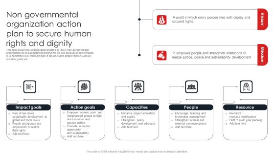 Non Governmental Organization Action Plan To Secure Human Rights And Dignity Mockup PDF Non Governmental Organization Action Plan To Secure Human Rights And Dignity Mockup PDF
