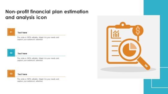 Non Profit Financial Plan Estimation And Analysis Icon Sample PDF Non Profit Financial Plan Estimation And Analysis Icon Sample PDF