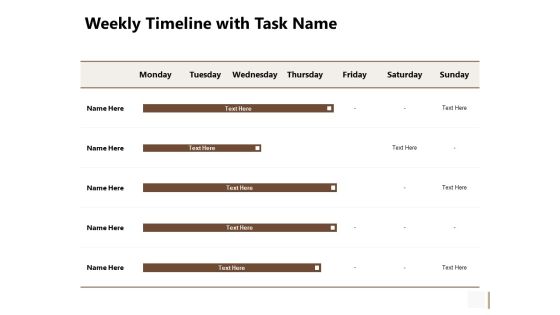 Non Profit Organization Sponsorship Proposal Weekly Timeline With Task Name Information PDF Non Profit Organization Sponsorship Proposal Weekly Timeline With Task Name Information PDF