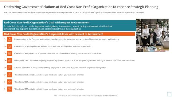 Nonprofit Strategic Planning Achieve Organization Objectives Optimizing Government Relations Icons PDF Nonprofit Strategic Planning Achieve Organization Objectives Optimizing Government Relations Icons PDF