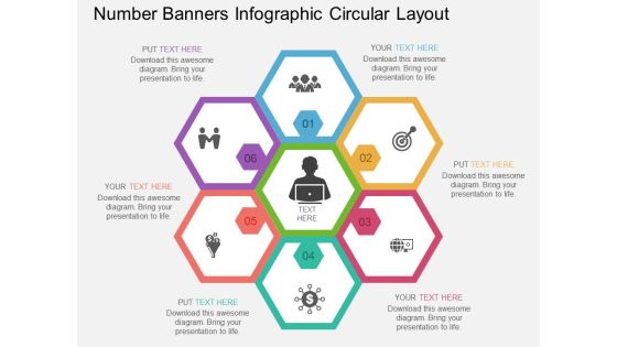 Number Banners Infographic Circular Layout Powerpoint Template Number Banners Infographic Circular Layout Powerpoint Template