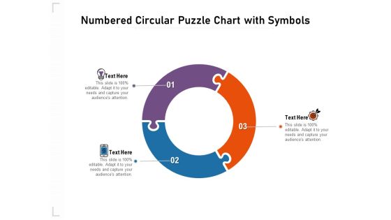 Numbered Circular Puzzle Chart With Symbols Ppt PowerPoint Presentation File Slide Download PDF