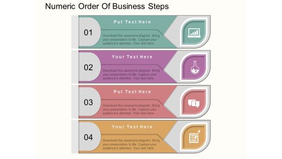 Numeric Order Of Business Steps Powerpoint Template