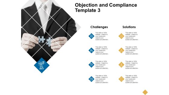 Objection And Compliance Template 3 Ppt PowerPoint Presentation Slide Objection And Compliance Template 3 Ppt PowerPoint Presentation Slide