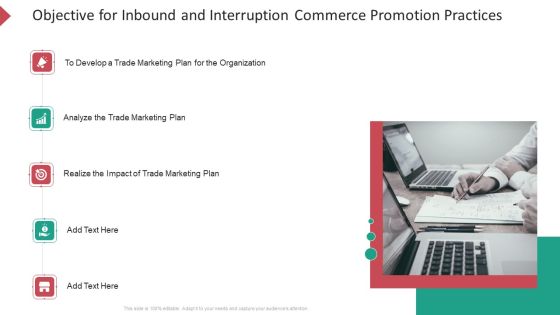 Objective For Inbound And Interruption Commerce Promotion Practices Ppt Summary Elements PDF