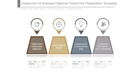 Obtainment Of Business Objective Powerpoint Presentation Templates