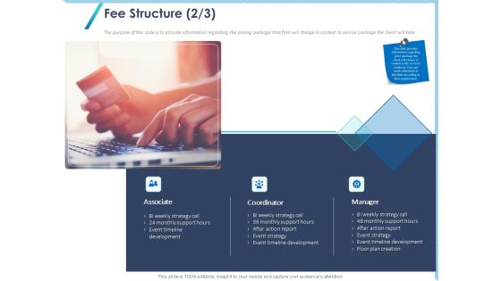 Occasion Planning Firm Overview Fee Structure Event Ppt Outline Example PDF Occasion Planning Firm Overview Fee Structure Event Ppt Outline Example PDF