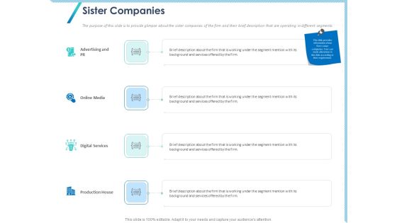 Occasion Planning Firm Overview Sister Companies Ppt Portfolio Ideas PDF
