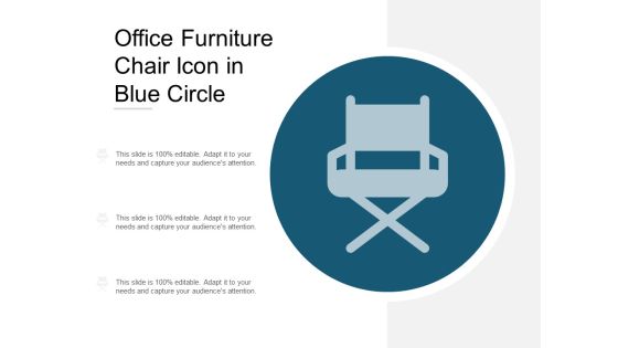 Office Furniture Chair Icon In Blue Circle Ppt Powerpoint Presentation Model Outline Office Furniture Chair Icon In Blue Circle Ppt Powerpoint Presentation Model Outline