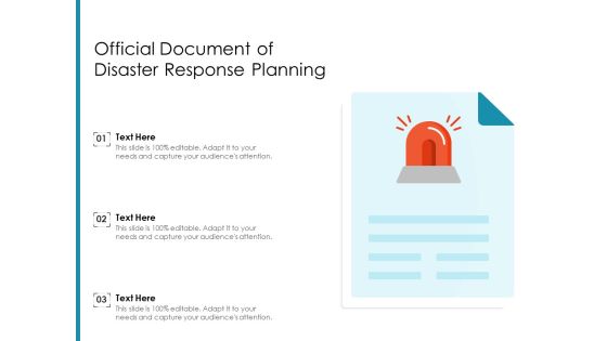 Official Document Of Disaster Response Planning Ppt PowerPoint Presentation Portfolio Introduction PDF Official Document Of Disaster Response Planning Ppt PowerPoint Presentation Portfolio Introduction PDF
