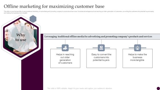 Offline Marketing For Maximizing Customer Base Strategies For Acquiring Consumers Demonstration PDF