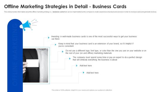 Offline Marketing Strategies In Detail Business Cards Ppt Portfolio Tips PDF Offline Marketing Strategies In Detail Business Cards Ppt Portfolio Tips PDF