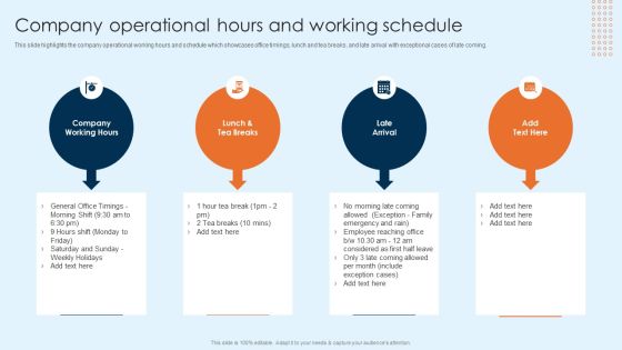 Onboarding Brochure For New Employees Company Operational Hours And Working Schedule Brochure PDF Onboarding Brochure For New Employees Company Operational Hours And Working Schedule Brochure PDF