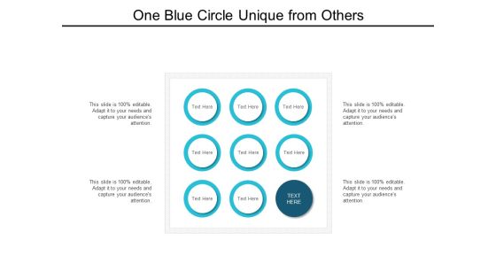 One Blue Circle Unique From Others Ppt Powerpoint Presentation Model Layout One Blue Circle Unique From Others Ppt Powerpoint Presentation Model Layout