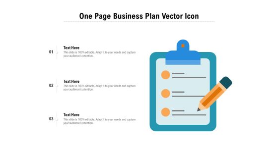 One Page Business Plan Vector Icon Ppt PowerPoint Presentation Gallery Influencers PDF One Page Business Plan Vector Icon Ppt PowerPoint Presentation Gallery Influencers PDF