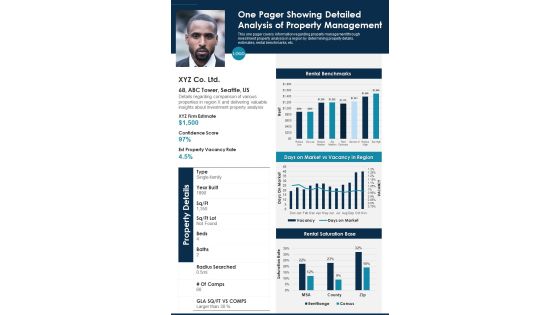 One Pager Showing Detailed Analysis Of Property Management PDF Document PPT Template One Pager Showing Detailed Analysis Of Property Management PDF Document PPT Template