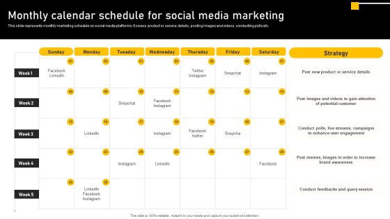 Online Ads Strategic Plan For Effective Marketing Monthly Calendar Schedule For Social Media Marketing Mockup PDF Online Ads Strategic Plan For Effective Marketing Monthly Calendar Schedule For Social Media Marketing Mockup PDF