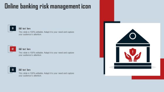 Online Banking Risk Management Icon Inspiration PDF