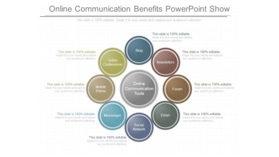 Online Communication Benefits Powerpoint Show