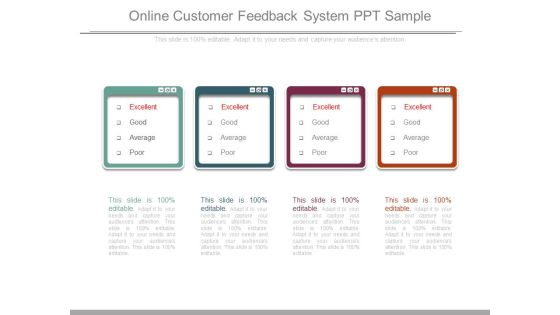 Online Customer Feedback System Ppt Sample