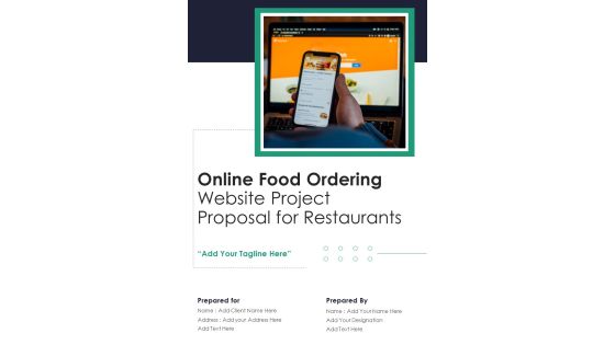 Online Food Ordering Website Project Proposal For Restaurants Example Document Report Doc Pdf Ppt