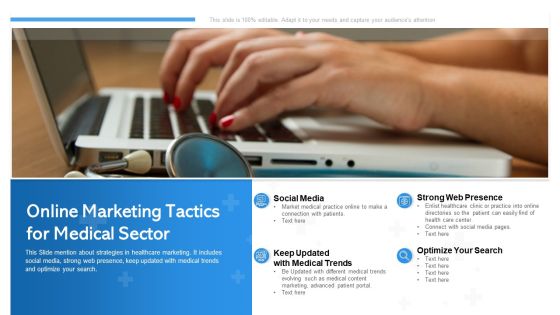 Online Marketing Tactics For Medical Sector Ppt Ideas Clipart PDF Online Marketing Tactics For Medical Sector Ppt Ideas Clipart PDF