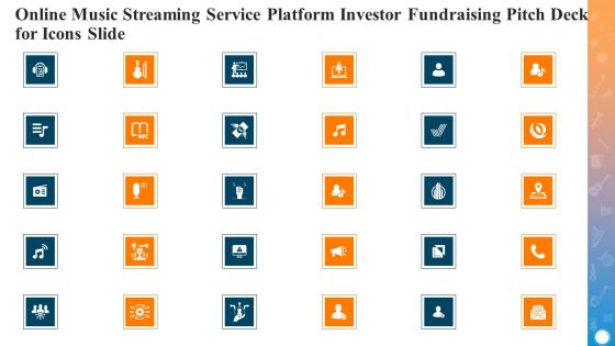 Online Music Streaming Service Platform Investor Fundraising Pitch Deck For Icons Slide Themes PDF