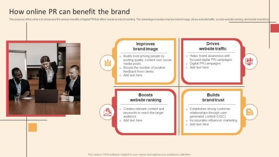 Online PR Techniques To Boost Brands Online Visibility How Online PR Can Benefit The Brand Information PDF
