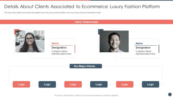 Online Premium Fashion Portal Venture Capitalist Financing Elevator Pitch Deck Details About Clients Sample PDF Online Premium Fashion Portal Venture Capitalist Financing Elevator Pitch Deck Details About Clients Sample PDF