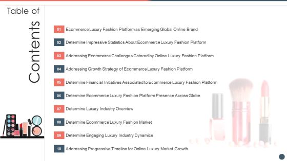 Online Premium Fashion Portal Venture Capitalist Financing Elevator Pitch Deck Table Of Contents Icons PDF Online Premium Fashion Portal Venture Capitalist Financing Elevator Pitch Deck Table Of Contents Icons PDF
