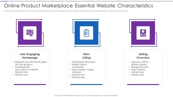 Online Product Marketplace Essential Website Characteristics Professional PDF Online Product Marketplace Essential Website Characteristics Professional PDF