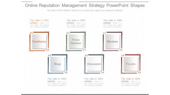Online Reputation Management Strategy Powerpoint Shapes Online Reputation Management Strategy Powerpoint Shapes