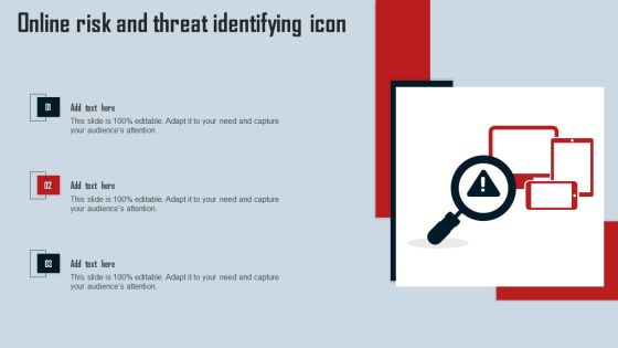 Online Risk And Threat Identifying Icon Ideas PDF Online Risk And Threat Identifying Icon Ideas PDF